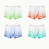 JX men's trunks XS (26-28) 4 Pack Men's Rainbow Colour Ultra Thin Ice Silk Trunks